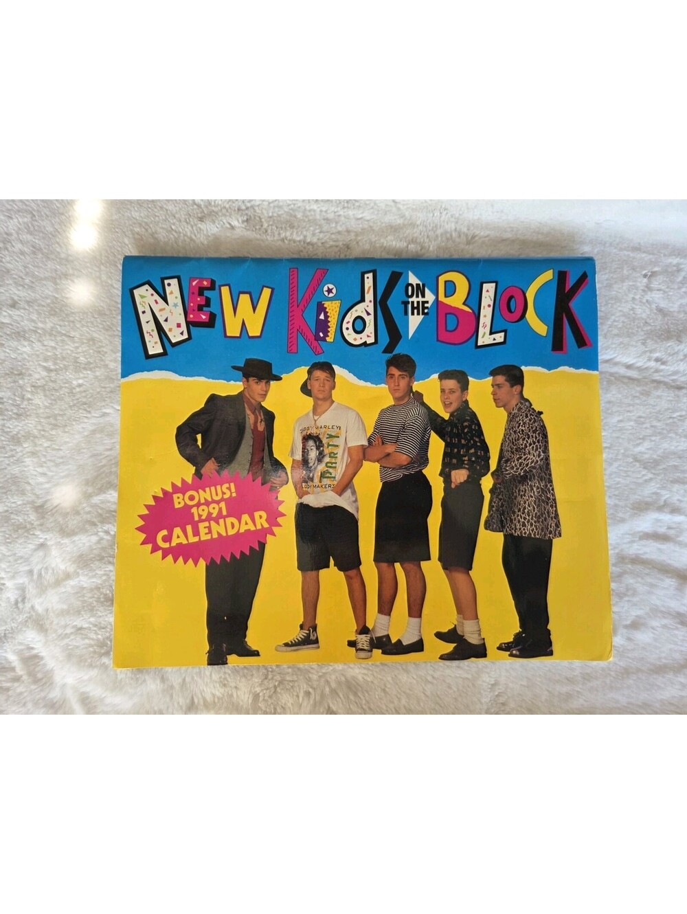 1991 New Kid on the Block Bonus 1991 Calendar USA NKOTB